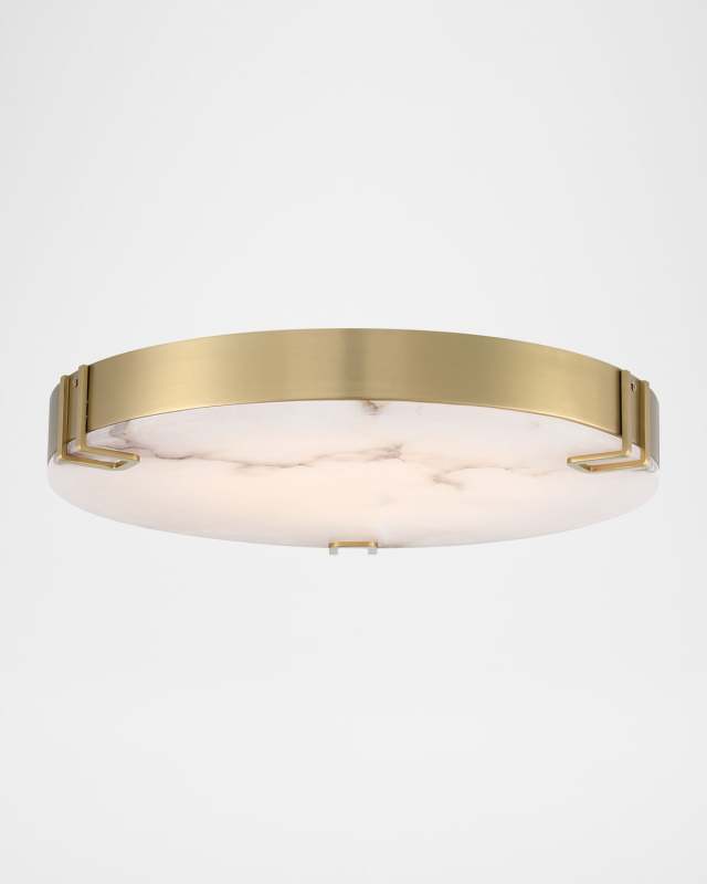 Noga 22" LED Flush Mount, Gold